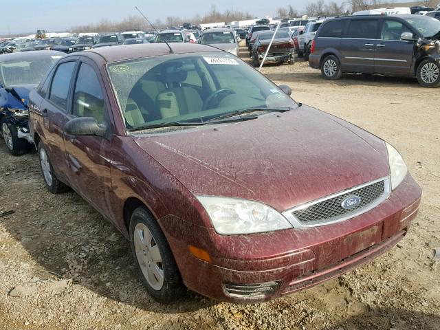 1FAFP34N77W362532 - 2007 FORD FOCUS ZX4 MAROON photo 1