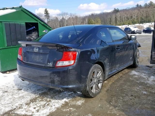 JTKJF5C78D3058511 - 2013 TOYOTA SCION TC BLACK photo 4