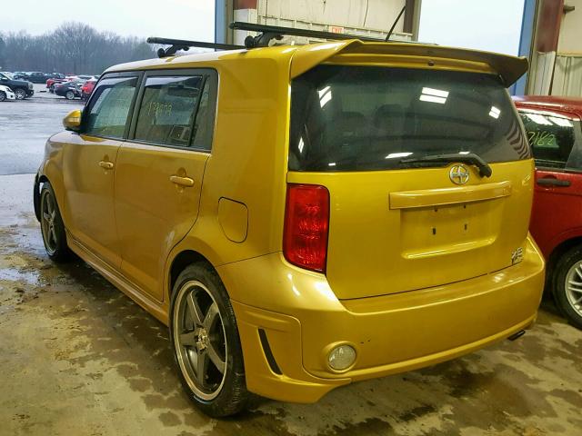 JTLKE50E181056025 - 2008 TOYOTA SCION XB GOLD photo 3