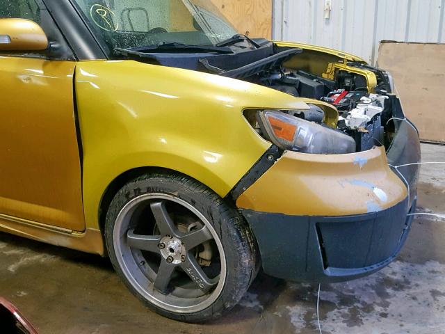 JTLKE50E181056025 - 2008 TOYOTA SCION XB GOLD photo 9