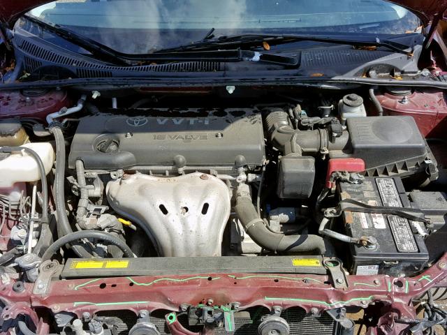 JTKDE167380229323 - 2008 TOYOTA SCION TC ბურგუნდია ფოტო 7