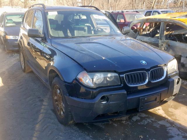 WBXPA73435WA78396 - 2005 BMW X3 2.5I BLACK photo 1