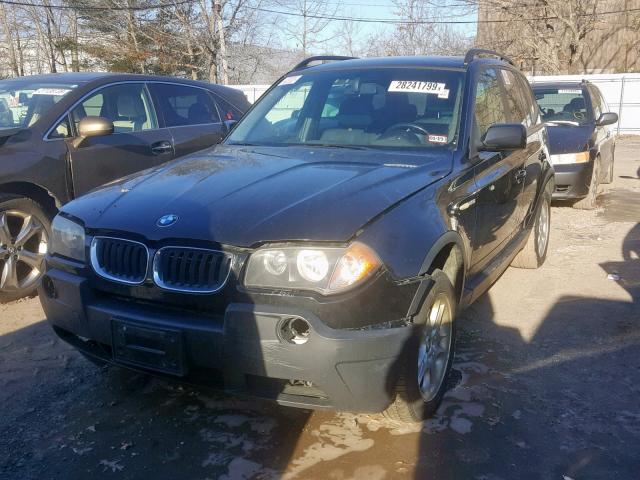 WBXPA73435WA78396 - 2005 BMW X3 2.5I BLACK photo 2