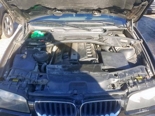 WBXPA73435WA78396 - 2005 BMW X3 2.5I BLACK photo 7