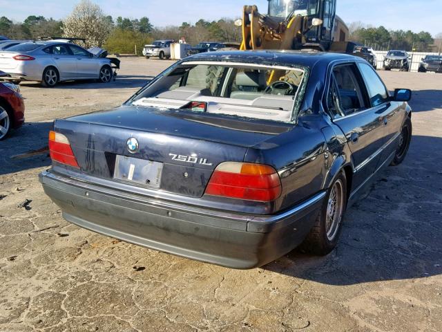 WBAGK2328TDH66833 - 1996 BMW 750 IL BLACK photo 4