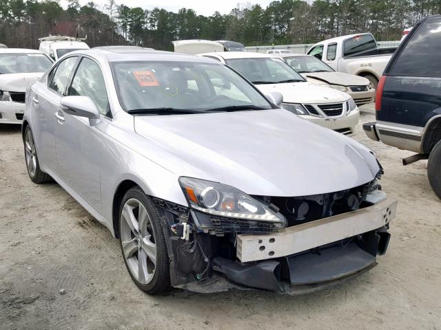 JTHBF5C25B5142768 - 2011 LEXUS IS 250 SILVER photo 1