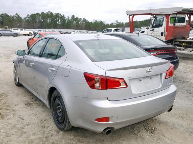 JTHBF5C25B5142768 - 2011 LEXUS IS 250 SILVER photo 3