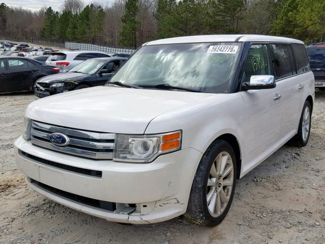 2FMHK6DT1BBD18629 - 2011 FORD FLEX LIMIT WHITE photo 2