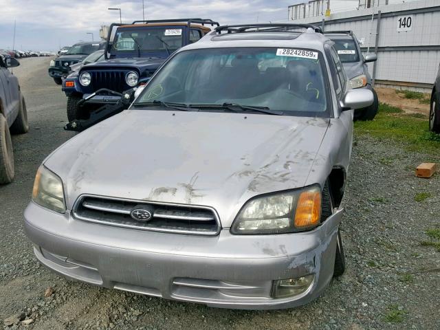 4S3BH645X27304148 - 2002 SUBARU LEGACY GT SILVER photo 2