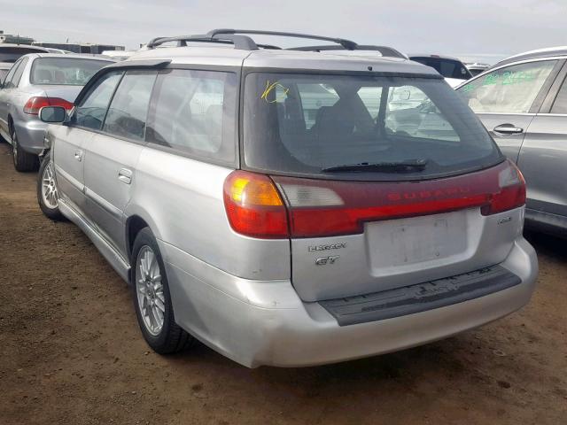 4S3BH645X27304148 - 2002 SUBARU LEGACY GT SILVER photo 3