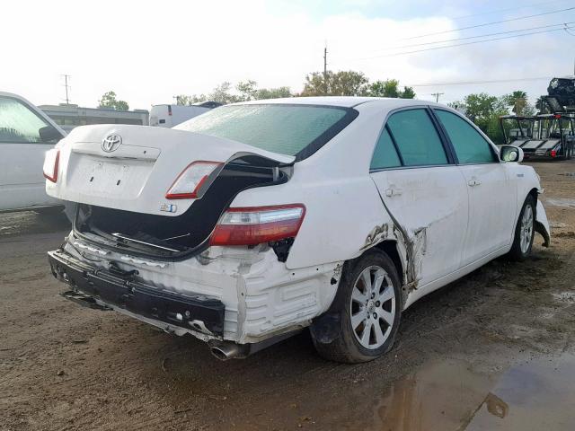 4T1BB46K79U080904 - 2009 TOYOTA CAMRY HYBR WHITE photo 4