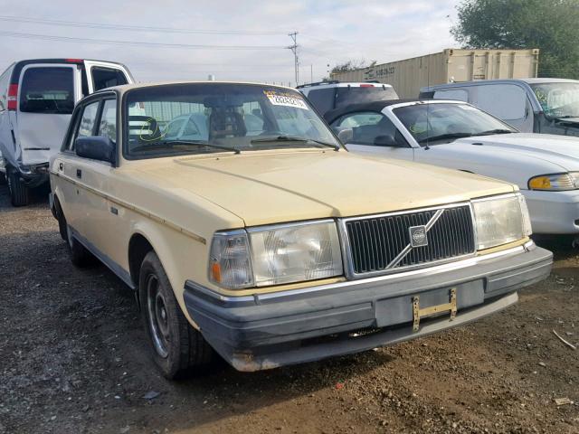 YV1AX8840G1188913 - 1986 VOLVO 244 DL YELLOW photo 1