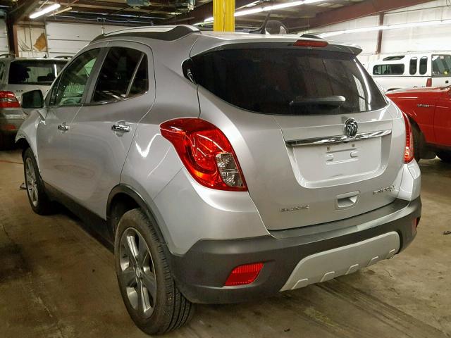 KL4CJGSB2EB580780 - 2014 BUICK ENCORE SILVER photo 3