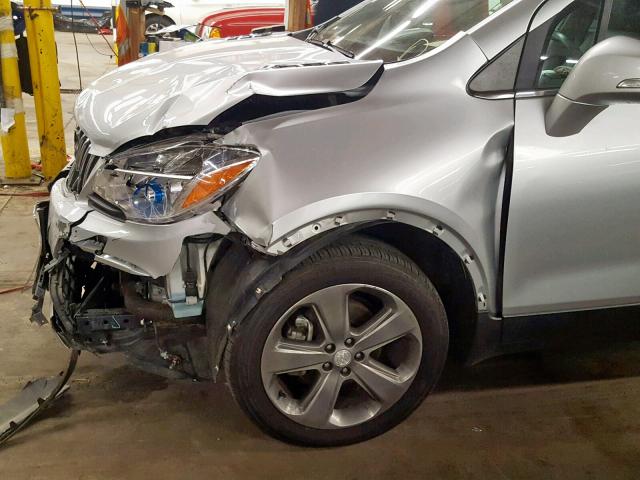 KL4CJGSB2EB580780 - 2014 BUICK ENCORE SILVER photo 9