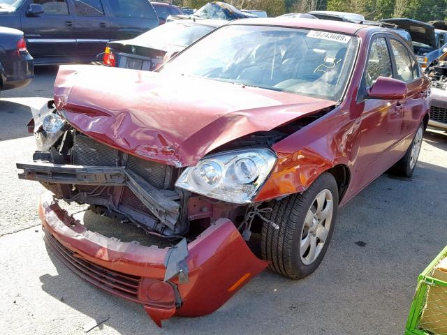 KNAGE123375111388 - 2007 KIA OPTIMA RED photo 2