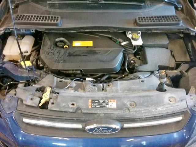 1FMCU9GX0FUC84896 - 2015 FORD ESCAPE SE BLUE photo 7