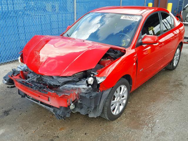 JM1BK123471647957 - 2007 MAZDA 3 S RED photo 2