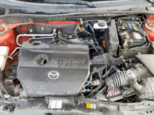 JM1BK123471647957 - 2007 MAZDA 3 S RED photo 7