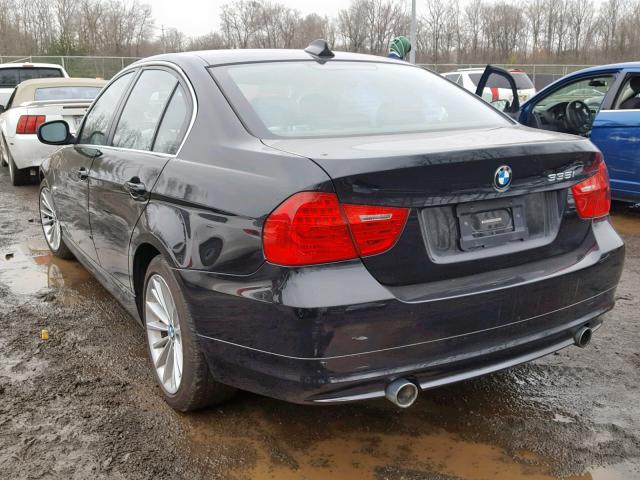 WBAPL3C59AA408309 - 2010 BMW 335 XI BLACK photo 3