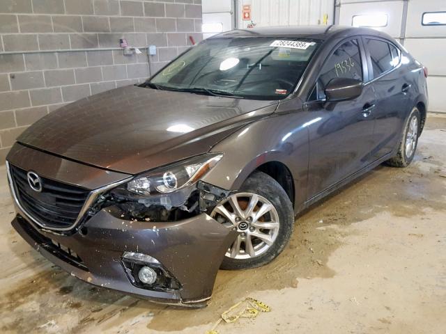 3MZBM1V72FM236516 - 2015 MAZDA 3 TOURING GRAY photo 2