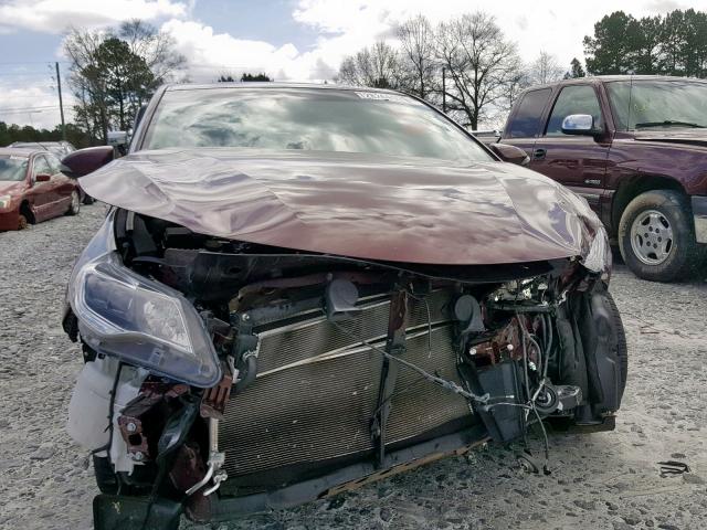 4T1BD1EB8EU027827 - 2014 TOYOTA AVALON HYB MAROON photo 9