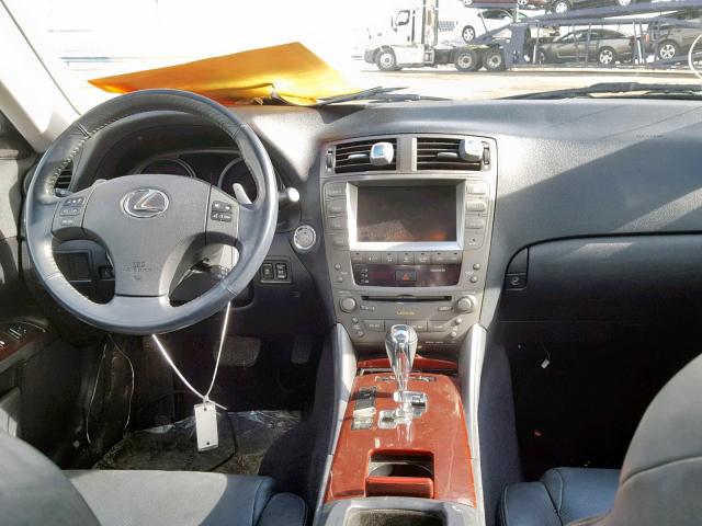 JTHCK262675015187 - 2007 LEXUS IS 250 SILVER photo 9