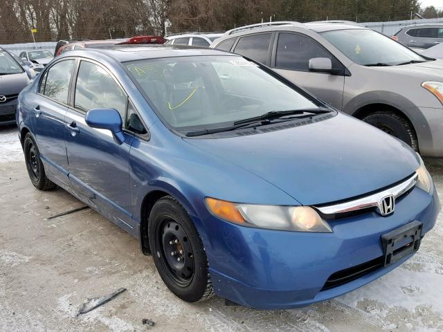 2HGFA16958H002189 - 2008 HONDA CIVIC EXL BLUE photo 1