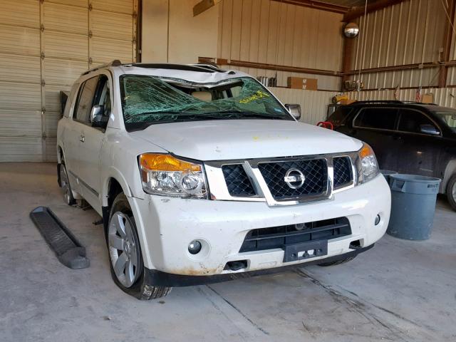 5N1BA0ND2EN611526 - 2014 NISSAN ARMADA SV WHITE photo 1