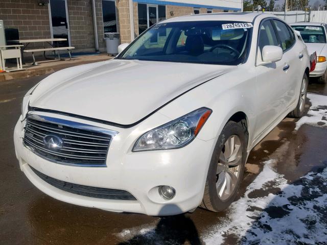 JN1BY1AR4BM373478 - 2011 INFINITI M37 X WHITE photo 2