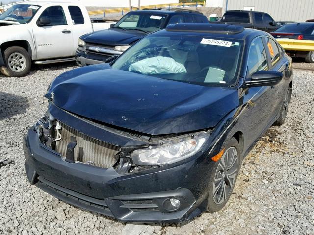 19XFC1F78HE009396 - 2017 HONDA CIVIC EXL BLACK photo 2