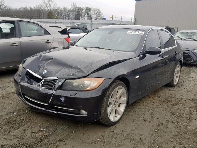 WBAVD53507A008762 - 2007 BMW 335 XI BLACK photo 2