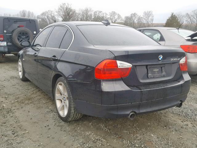 WBAVD53507A008762 - 2007 BMW 335 XI BLACK photo 3