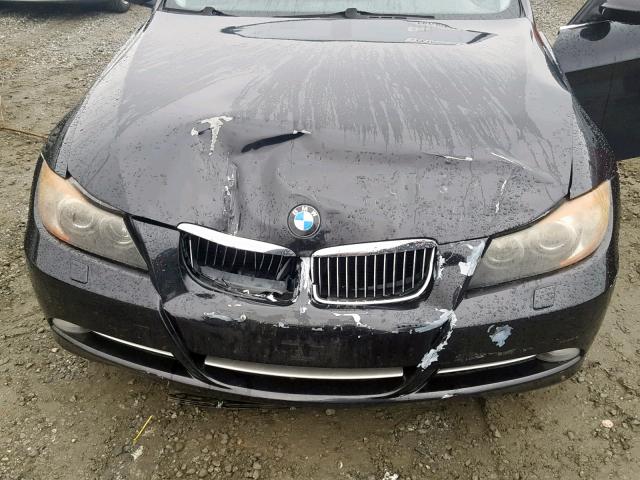 WBAVD53507A008762 - 2007 BMW 335 XI BLACK photo 7