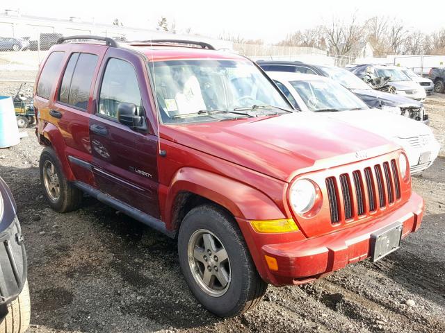 1J4GL38K55W666766 - 2005 JEEP LIBERTY RE RED photo 1