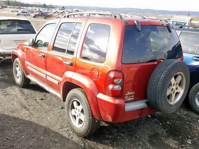 1J4GL38K55W666766 - 2005 JEEP LIBERTY RE RED photo 3