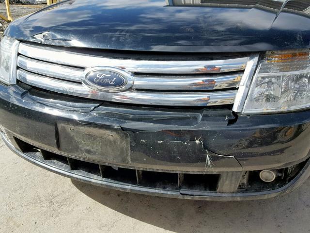 1FAHP24W88G105791 - 2008 FORD TAURUS SEL BLACK photo 9