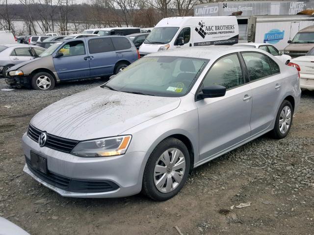 3VW1K7AJ5CM334103 - 2012 VOLKSWAGEN JETTA BASE GRAY photo 2