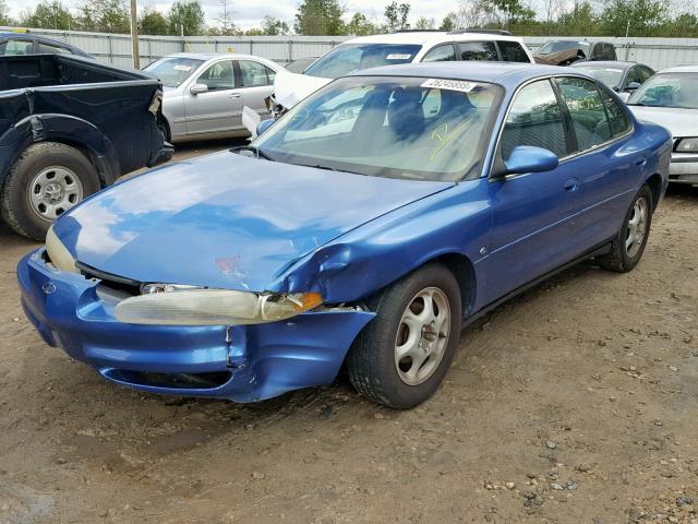 1G3WS52K4XF306643 - 1999 OLDSMOBILE INTRIGUE G BLUE photo 2