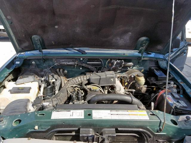 1FTYR10C3YTA53200 - 2000 FORD RANGER GREEN photo 7