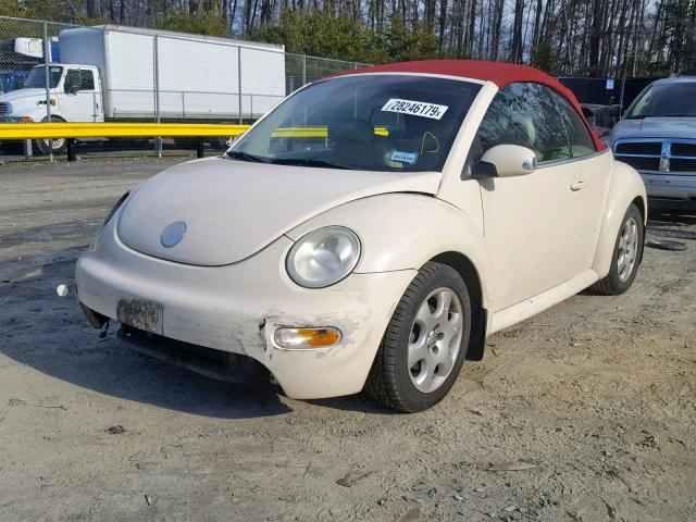 3VWCK21Y13M317453 - 2003 VOLKSWAGEN NEW BEETLE Krem foto 2