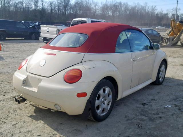 3VWCK21Y13M317453 - 2003 VOLKSWAGEN NEW BEETLE Krem foto 4