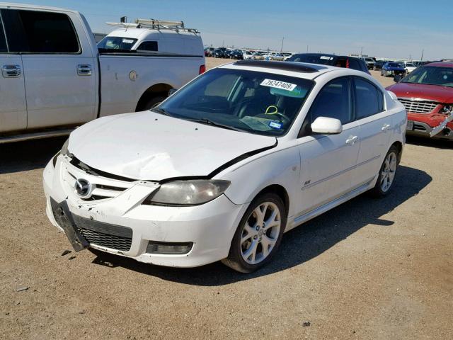 JM1BK323281166070 - 2008 MAZDA 3 S WHITE photo 2