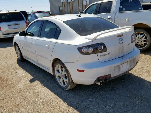 JM1BK323281166070 - 2008 MAZDA 3 S WHITE photo 3