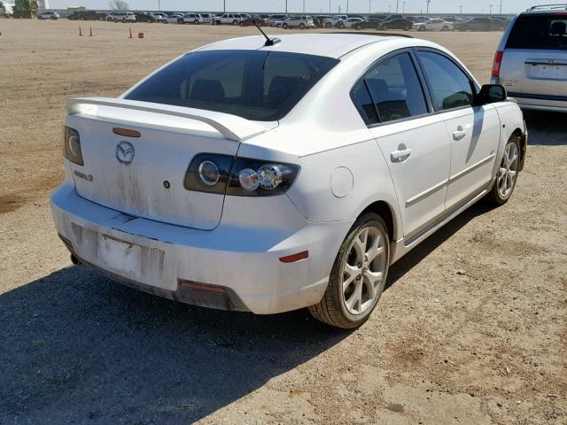 JM1BK323281166070 - 2008 MAZDA 3 S WHITE photo 4