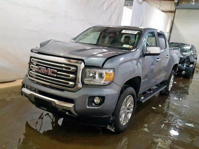 1GTG6DEN0J1128971 - 2018 GMC CANYON SLT GRAY photo 2