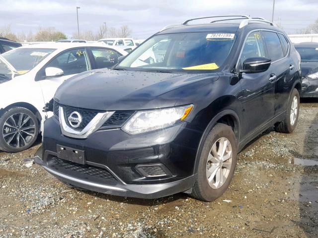 5N1AT2MT2EC854176 - 2014 NISSAN ROGUE S BLACK photo 2