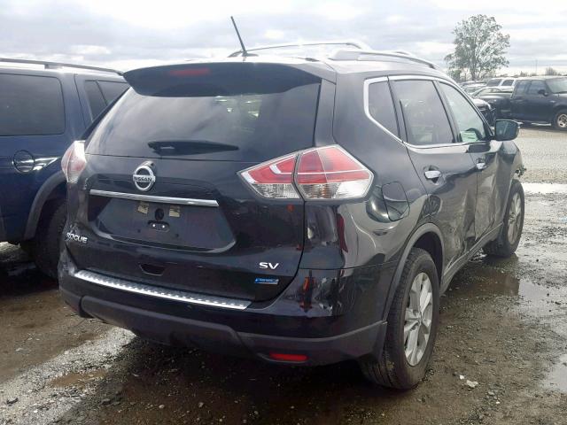 5N1AT2MT2EC854176 - 2014 NISSAN ROGUE S BLACK photo 4