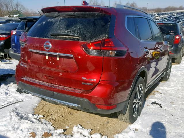 5N1ET2MV9JC820684 - 2018 NISSAN ROGUE SV H RED photo 4