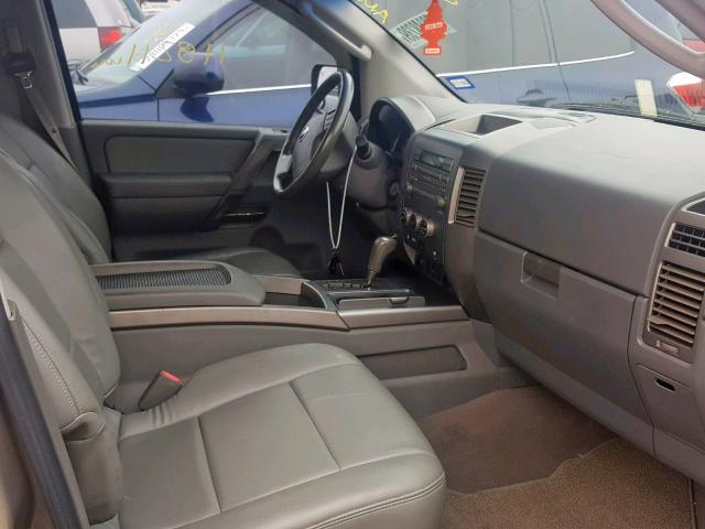 1N6BA07A66N562269 - 2006 NISSAN TITAN TAN photo 5