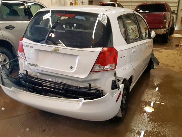 KL1TD66646B679615 - 2006 CHEVROLET AVEO BASE Ağ foto 4